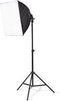 Nedis Lampenset voor Fotostudio - 70 W - 5500 K - 4000 lm - Werk hoogte: 60-180 cm - Inclusief lampen: 2 - Inclusief reistas - Zwart