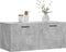 vidaXL - Wandkast - 80x36,5x35 - cm - bewerkt - hout - betongrijs