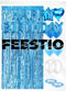 Feestio Ballonnen - Verjaardag Versiering Set - Tafelkleed Slingers Helium Blauw