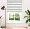 vidaXL - Zebra - rolgordijn - 140x200 - cm - stofbreedte - 135,9 - cm - lichtgrijs