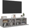 vidaXL - Tv-wandmeubels - 2 - st - 60x30x30 - cm - bewerkt - hout - grijs - sonoma - eiken