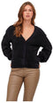 VILA VILAJULI - Oversized V-hals vest - Lange ballonmouwen - Knoopsluiting - Maat XS