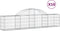 vidaXL - Schanskorven - 10 - st - gewelfd - 200x30x40/60 - cm - gegalvaniseerd - ijzer