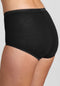 sloggi Basic+ - Dames Maxi slip - Extra zachte naden - Zwart (4-pack)
