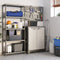 Keter Titan Lage Kast - 2 Planken - 80x44x100cm - Zwart/Grijs