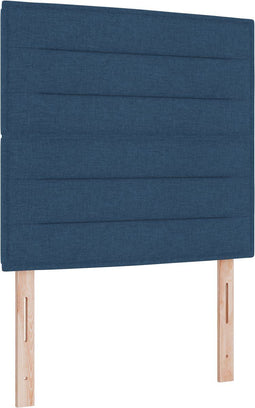 vidaXL - Hoofdbord - met - Lijnenontwerp - in - Blauw - - - 100 - cm - - - Stof