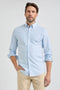 McGregor Mm999 6001 02 2001 - Overhemd Stretch Oxford - Regular Fit - Lichtblauw M