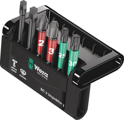Wera Bit-Check 6 Impaktor - 6-delige set met PH TX en Binnenvierkant Bits (1 stuk)