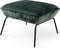 Dutch Decor - SCOTT - Voetenbankje - velvet poef - 57x54x40 cm - ideale bijzet poef - Mountain View - groen- Hocker- Zitmeubel