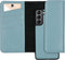 Selencia Hoesje Geschikt voor Samsung Galaxy S21 Hoesje Met Pasjeshouder - Selencia Eny Uitneembare Vegan Lederen Clutch - Blauw