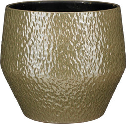 Mica Decorations Morris Bloempot - 28x28x23.5 cm - Keramiek - Groen