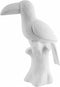 Present Time Ornament Toucan - Decoratief Object - Keramiek Mat Wit - 23cm