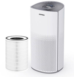 Sofresh Luchtreiniger - 6-in-1 Filtersysteem - Voor Ruimtes Tot 30 m² - Wit