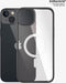 PanzerGlass - ClearCase - hoesje met MagSafe antibacterieel voor iPhone - 14 - Plus / 15 - Plus - transparant - en - zwart