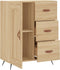 vidaXL - Dressoir - 69,5x34x90 - cm - bewerkt - hout - sonoma - eikenkleurig