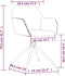 vidaXL - Eetkamerstoelen - draaibaar - 2 - st - fluweel - roze