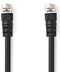 Nedis CSGL41000BK15 - Kabel - F connector - 150cm - Zwart