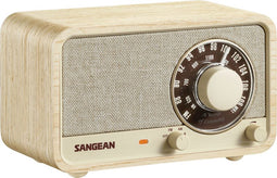 Sangean WR-8 FM en AM radio met Bluetooth ontvangst, White Ash