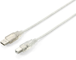 Equip USB 2.0 - Typ A naar Typ B Kabel - 5.0m - Zilver