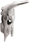 vidaXL - Muurbevestigde - Stierenkop - Zilver - 49x10x36 - cm - Aluminium