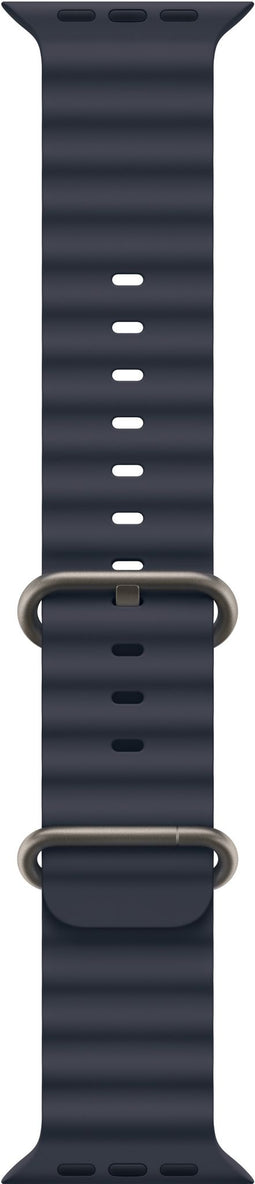 Apple MXTH3ZM/A - Apple Watch Band - 49mm Navy Ocean Band - Natural Titanium Finish