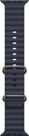 Apple MXTH3ZM/A - Apple Watch Band - 49mm Navy Ocean Band - Natural Titanium Finish