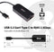 Club 3D CAC-1520 - USB 3.2 Gen1 Type C naar RJ45 2.5Gbps Ethernet Adapter - Zwart