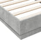 vidaXL - Bedframe - met - LED-verlichting - betongrijs - 90x190 - cm