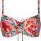 Cyell IN BLOOM - Bikinitop Dames - Niet voorgevormd met Beugel - Blauw/Roze