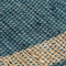 vidaXL - Vloerkleed - handgemaakt - 80x160 - cm - jute - blauw