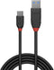 Lindy 36916 - USB 3.1 type C naar A kabel - 10 Gbit/s - Zwart
