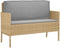 vidaXL - Pallet - Kussen - voor - Rugsteun - Grijs - 120x40x12 - cm - Oxford - Stof