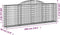 vidaXL - Schanskorven - 2 - st - gewelfd - 300x30x100/120 - cm - ijzer