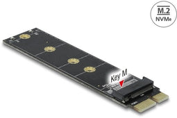 Delock 64105 - PCI Express x1 naar M.2 Key M Adapter - Ondersteunt M.2 SSD 2280 2260 2242 2230 - PCIe 4.0