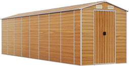 vidaXL-Tuinschuur-191x725x198-cm-gegalvaniseerd-staal-lichtbruin