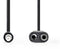 Nedis CAGP22100BK02 - Stereo audioverdeelkabel 3,5 mm - 2x hoofdtelefoons - Zwart