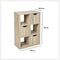 5Five Boekenkast 6-Vaks + 3 lades 60x29,5x95cm - Naturel
