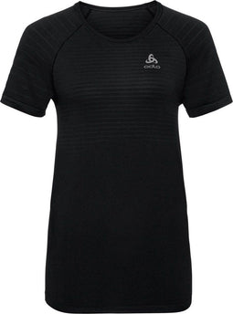 Odlo Suw Top Crew Neck S/S Performance X-Light - Heren Sportshirt - Naadloos - Zwart - M