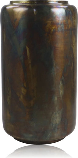 Vaas Salerno 1 - ø22x40 - Messing antiek goud - Metaal