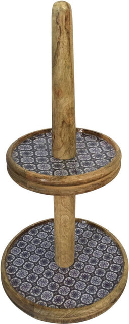 SVJ Etagere Rond - 30 x 30 x 60 cm - Hout - Blauw