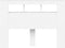 Hoofdeinde met LED 140x18,5x103,5 cm bewerkt hout wit