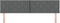 vidaXL - Hoofdbord - met - Diamant - Blokken - in - Donkergrijs - - - 180 - cm - - - stof
