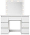 Juskys Talea - Kaptafel - Incl. Spiegel en LED - Wit