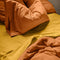 Happy Friday Pillow cover Basic 45x110 cm (x2) Terracotta