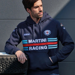 Sparco Hoodie Martini Racing Replica | marineblauw / m | Hoodie | 01279MRBM2M
