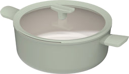 LEO Kookpot antikleef met deksel Balance Sage - Ø 28cm - Groen - PFAS-vrij