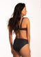 Beachlife Textured Leo Bikinitop met Beugel Dames - Maat 40F - Goede Stevigheid - Grijs/Antraciet/Dierenprint