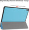 3-Vouw sleepcover hoes - Geschikt voor iPad Pro 12.9 inch (2020) - Lichtblauw