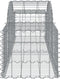 vidaXL - Schanskorven - 13 - st - gewelfd - 200x50x40/60 - cm - gegalvaniseerd - ijzer