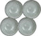 Mica Decorations Tabo Bord - 20 cm- Keramiek - Grijs - 4 Stuks